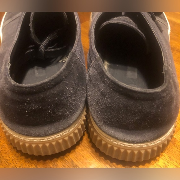 Used Authentic PRADA Canvas Low Top Blue Patchwork Men's Sneakers in size 12! - Picture 6 of 16